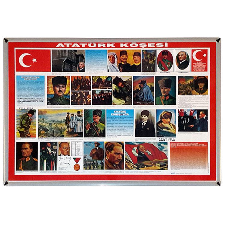 Atatürk Köşesi 70x100 ( Metal Çerçeve )