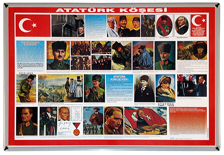 Atatürk Köşesi 70x100 ( Metal Çerçeve )