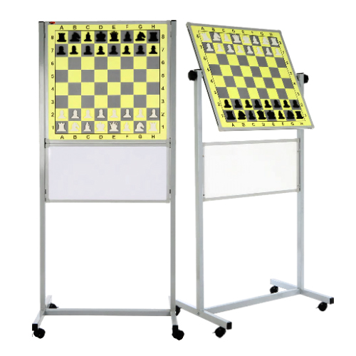 Mobil Ayaklı Manyetik Satranç Tahtası <b>(70x100)</b> Çift Taraflı