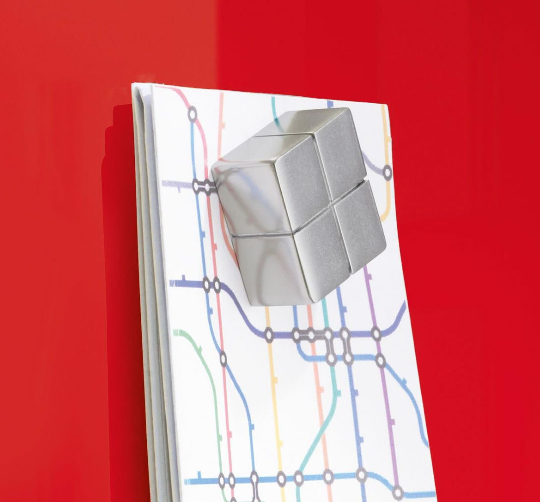 Sonyal <b> 90x90 </b> Manyetik Kırmızı Cam Yazı Tahtası