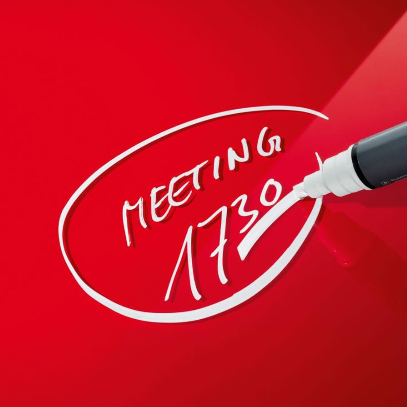 Sonyal <b> 90x90 </b> Manyetik Kırmızı Cam Yazı Tahtası