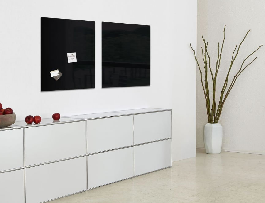 Sonyal <b> 90x90 </b> Manyetik Siyah Cam Yazı Tahtası