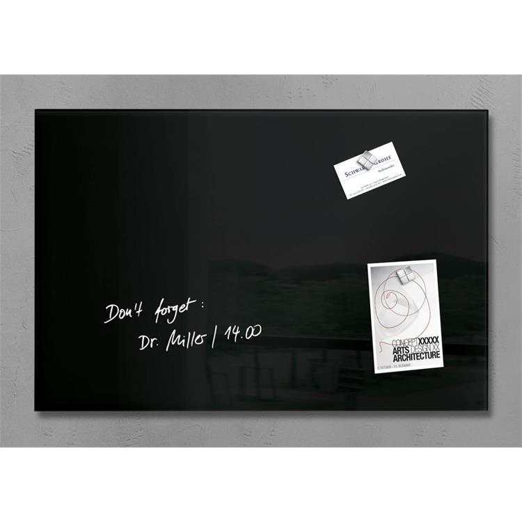 Sonyal <b>100x200</b> Duvara Monte Manyetik Cam Siyah Yazı Tahtası