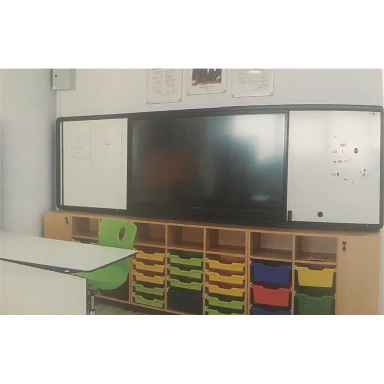 Sürgülü Sistem LED Akıllı Tahta 65'' - Çift Kapak Hareketli