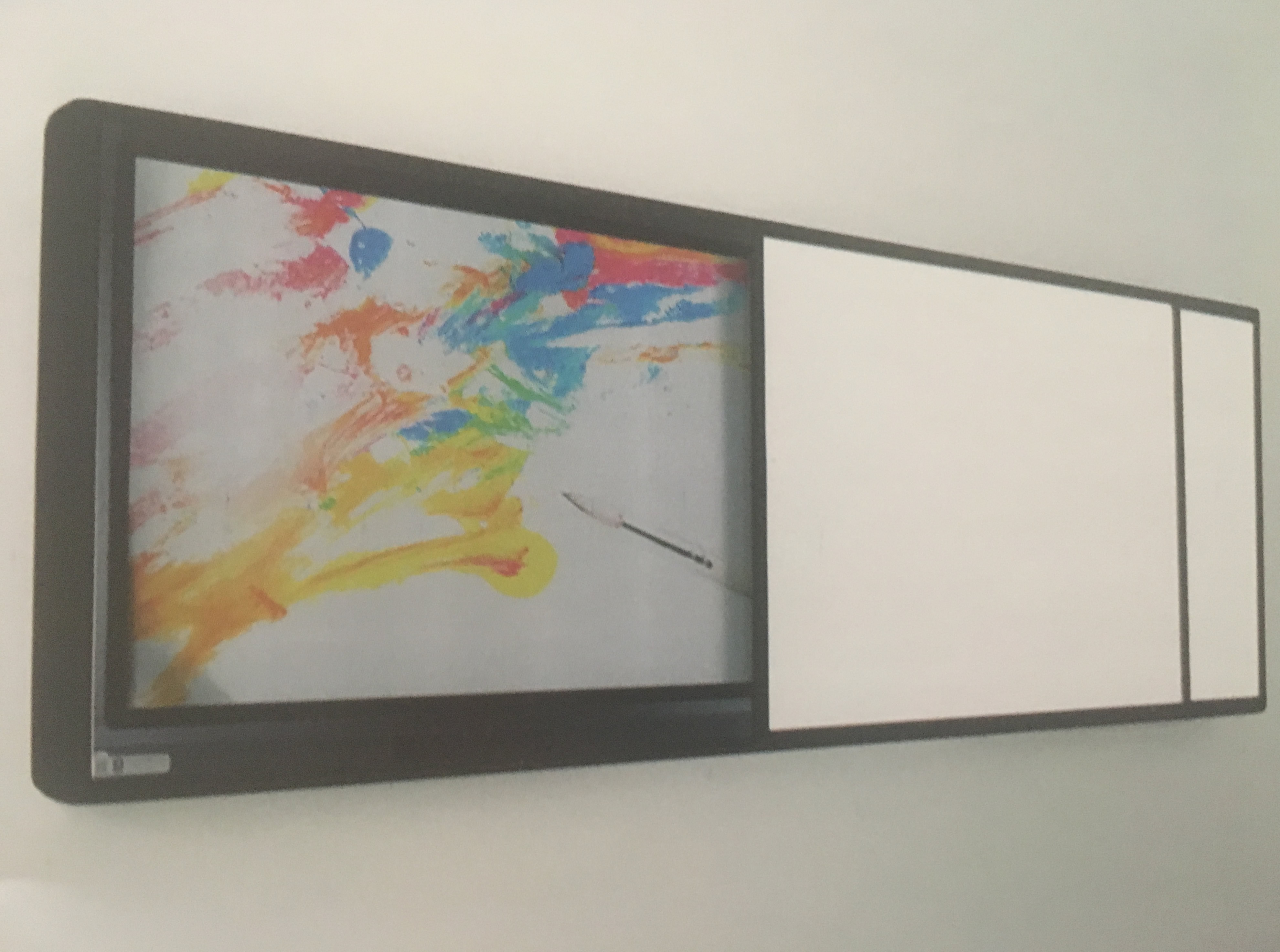 Sürgülü Sistem LED Akıllı Tahta 80'' - Tek Kapak Hareketli