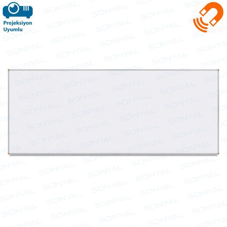 120x400 Duvara Monte Seramik Emaye Beyaz Manyetik Yazı Tahtası