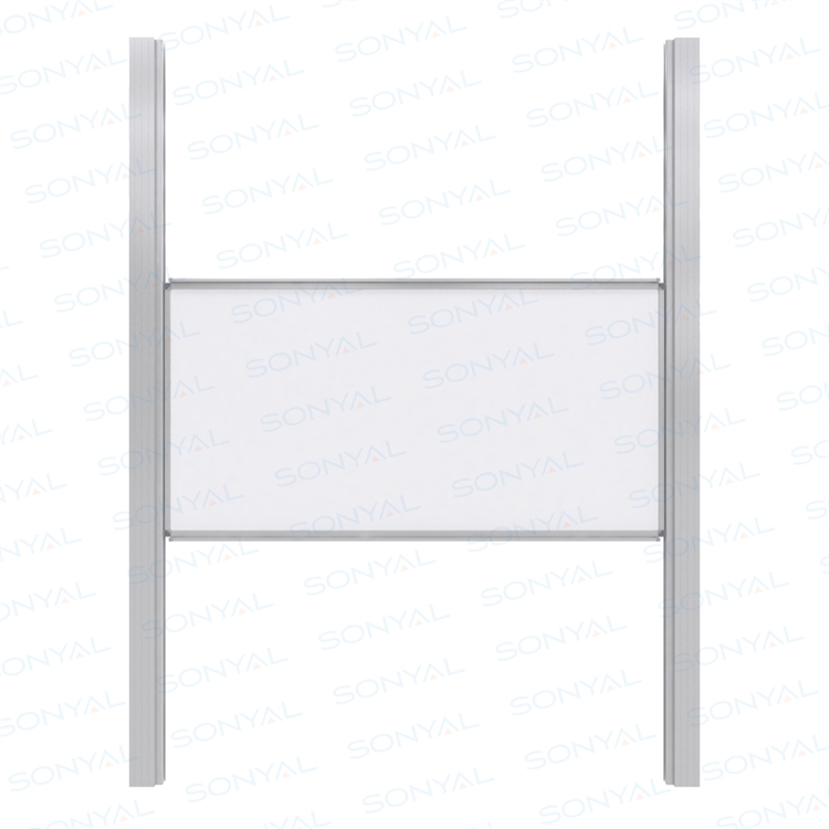 Sonyal <b>120x270</b> Tekli Giyotin Emaye Beyaz Duvara Monte Yazı Tahtası