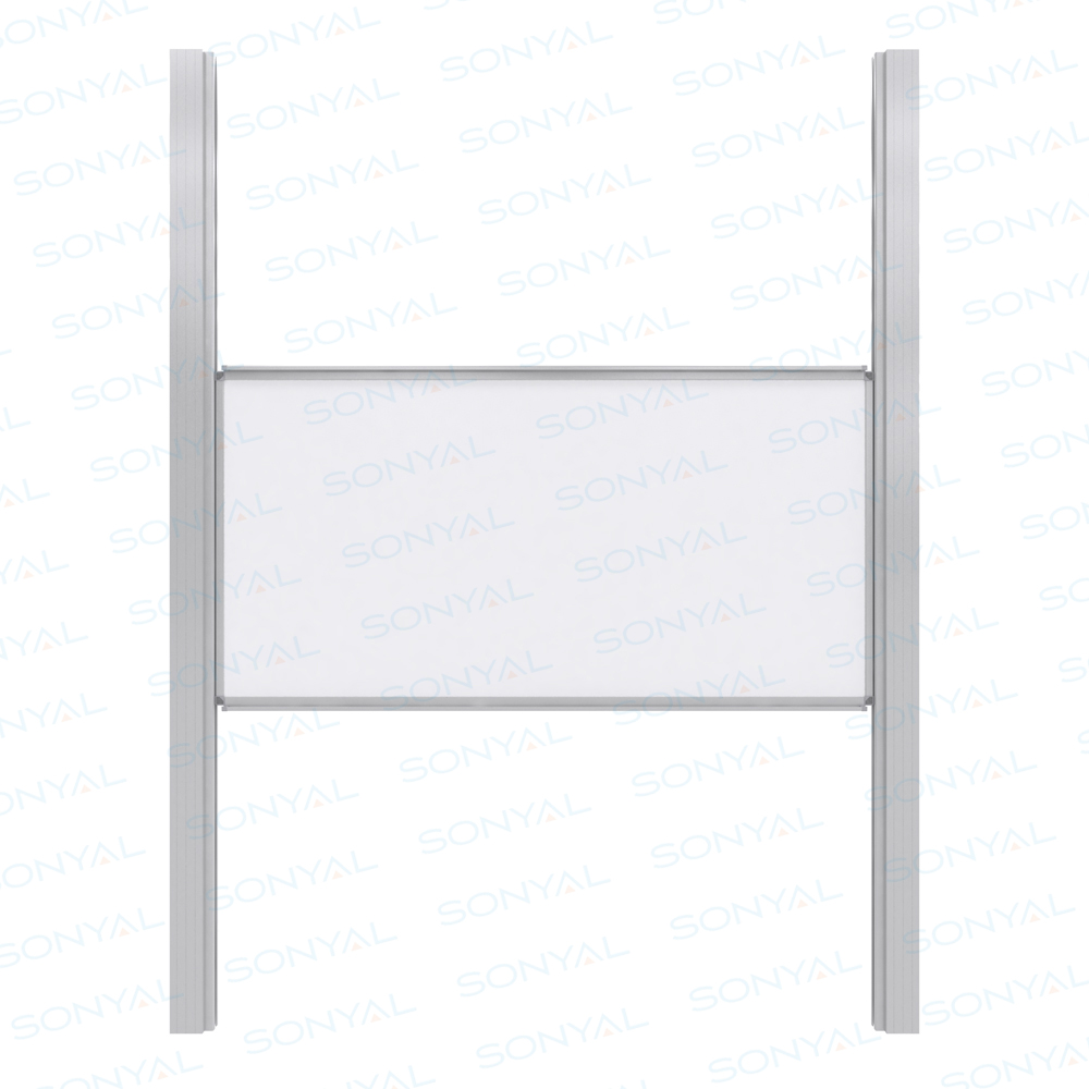 Sonyal <b>120x300</b> Tekli Giyotin Emaye Beyaz Duvara Monte Yazı Tahtası