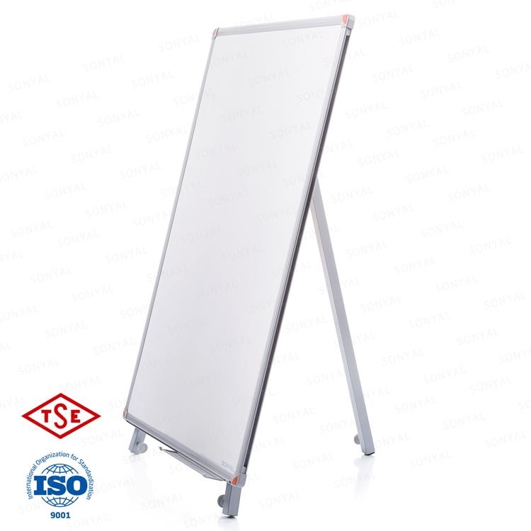 Sonyal <b>80x120</b> Teleskopik Ayaklı Laminat Beyaz Yazı Tahtası