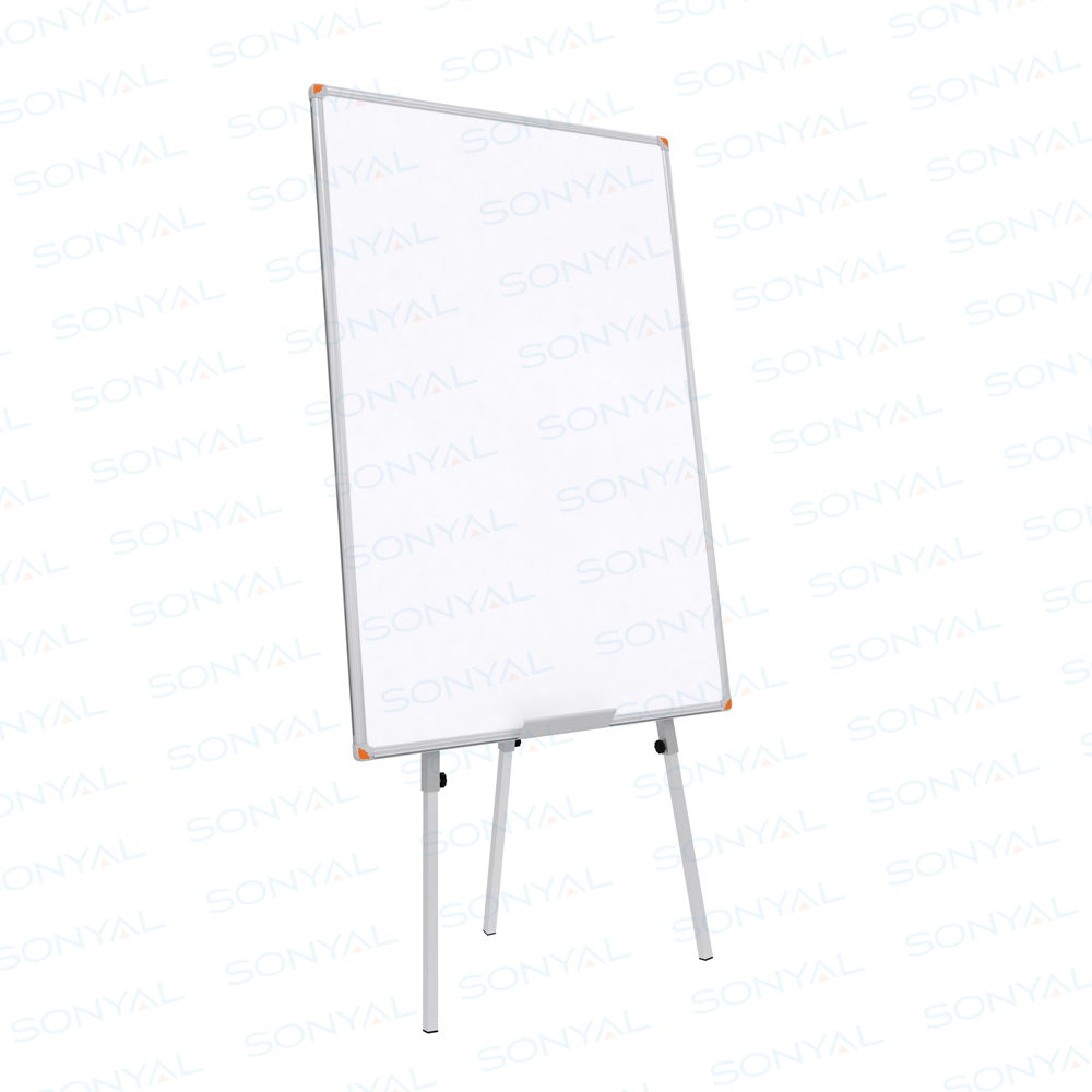 Sonyal <b>80x120</b> Teleskopik Ayaklı Laminat Beyaz Yazı Tahtası