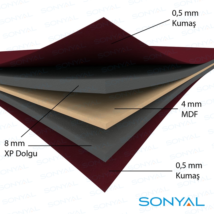 Sonyal 90x120 Tekerlekli Çuhalı Çift Taraflı Yeşil Kumaşlı Pano 