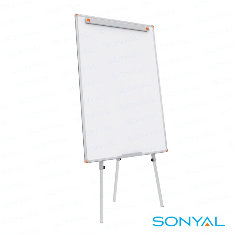 Sonyal <b>80x120</b> Teleskopik Ayaklı Laminat Flipchart Beyaz Yazı Tahtası