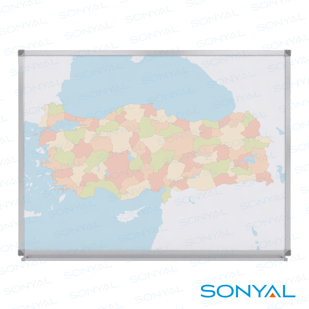Sonyal 105*200 Duvara Monte Baskılı Laminat Yazı Tahtası