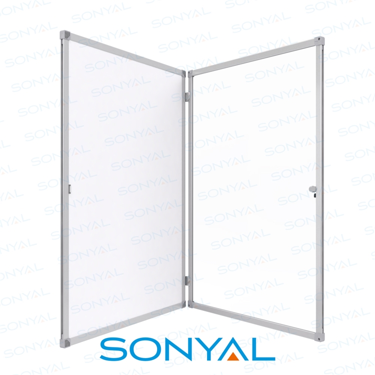 Sonyal 90X120 Kilitli Mıknatıslı Camlı İlan Panosu