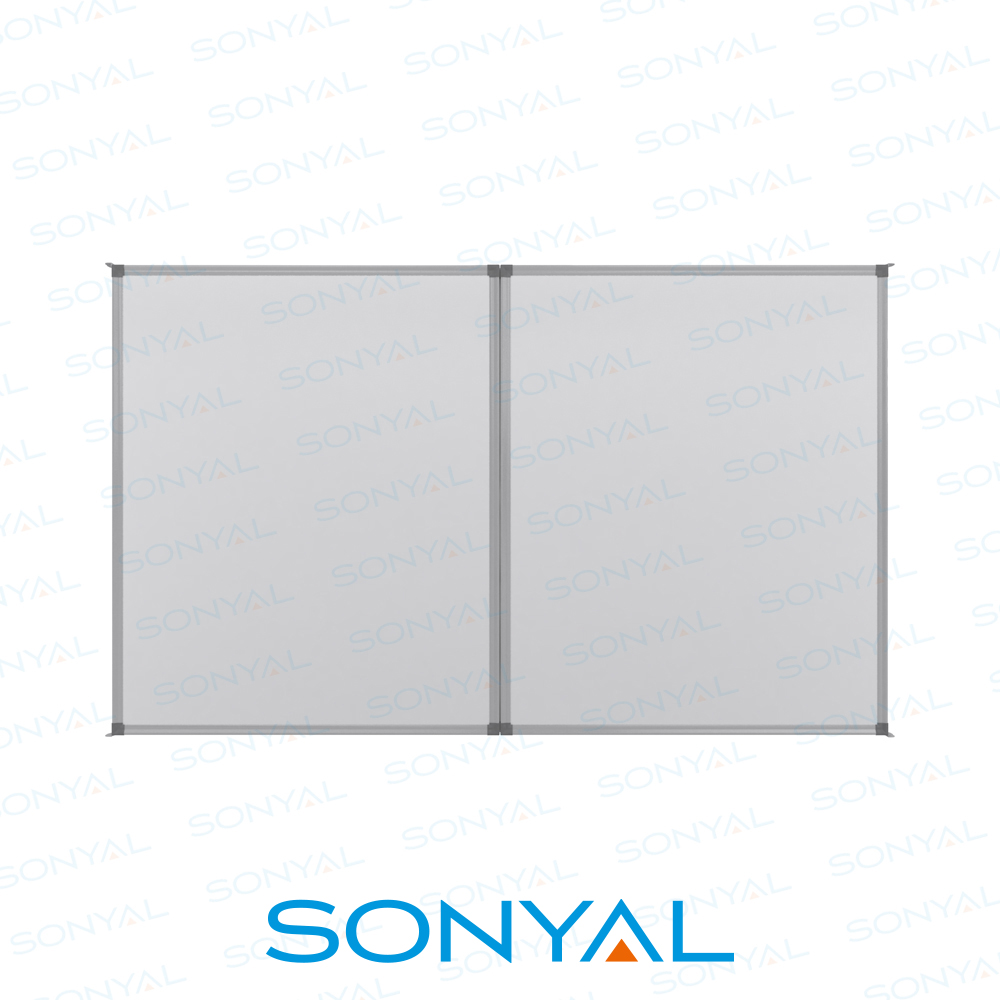 Kapaklı Duvara Monte Mıknatıslı Çift Kanatlı Beyaz Okul Yazı Tahtası 120x150