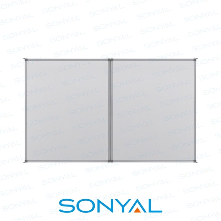 Kapaklı Duvara Monte Mıknatıslı Çift Kanatlı Beyaz Okul Yazı Tahtası 120x200
