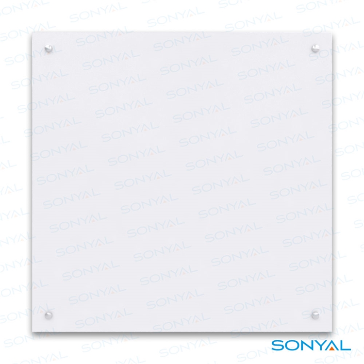 Sonyal <b>120*120 </b> Duvara Monte Çerçevesiz Çift Taraflı Laminat Beyaz Yazı Tahtası