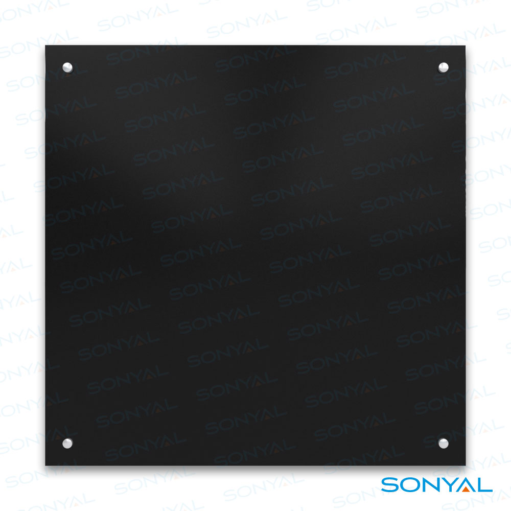 Sonyal <b>90*90 </b> Duvara Monte Çerçevesiz Çift Taraflı Laminat Siyah Yazı Tahtası