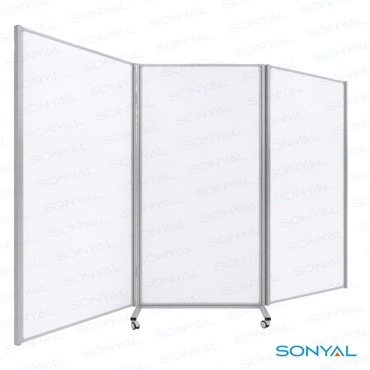Sonyal 270x180 6 Yüzlü Paravan Beyaz Laminat Yazı Tahtası