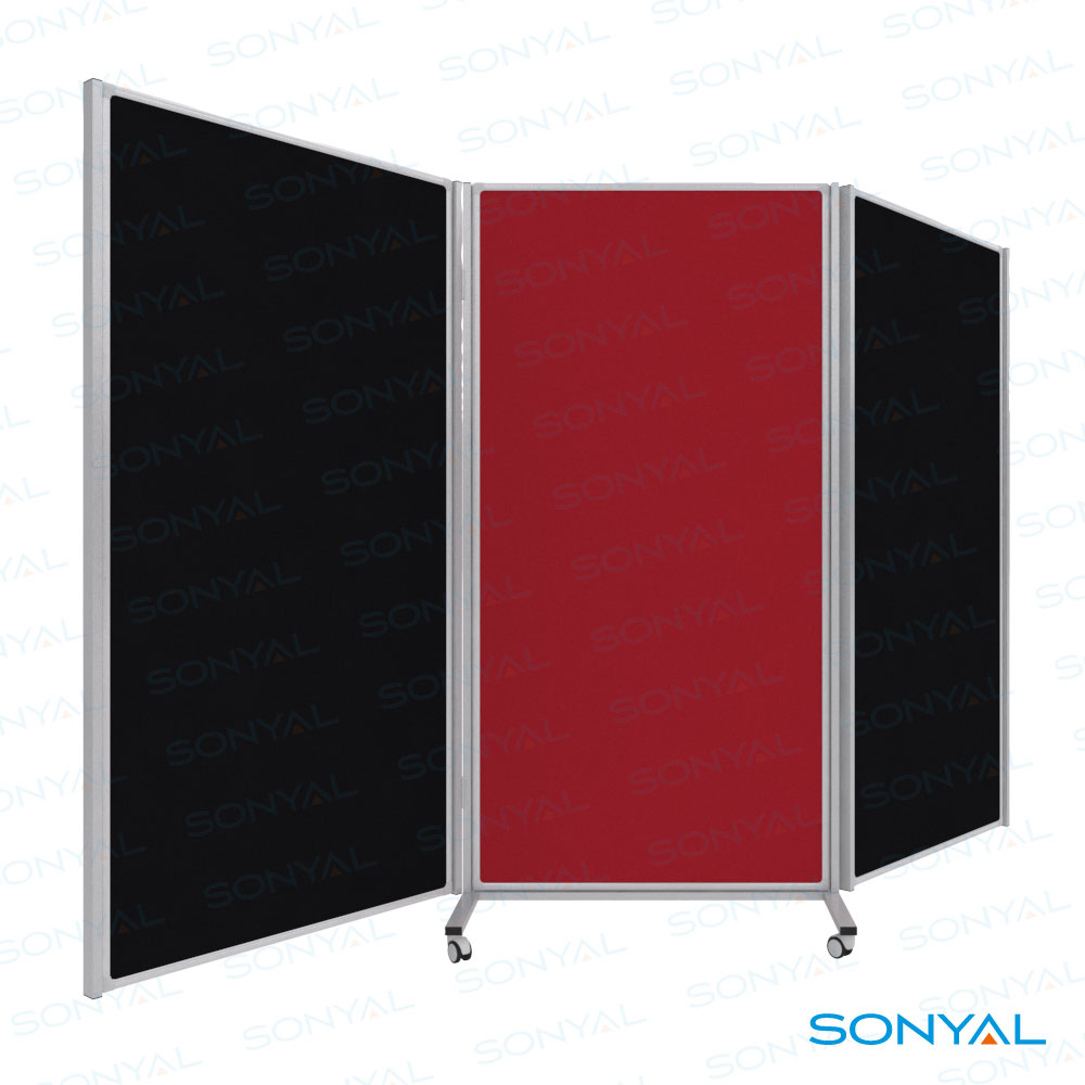 Sonyal 3 Kanatlı 270x180 6 Yüzlü Paravan Kumaşlı Pano