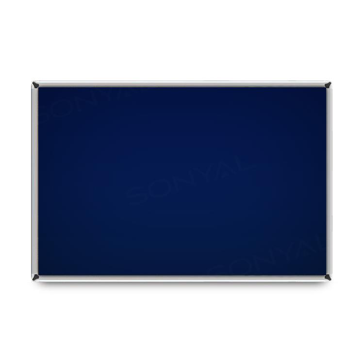 Sonyal 60x300 Mavi Kumaşlı Pano Metal Çerçeve