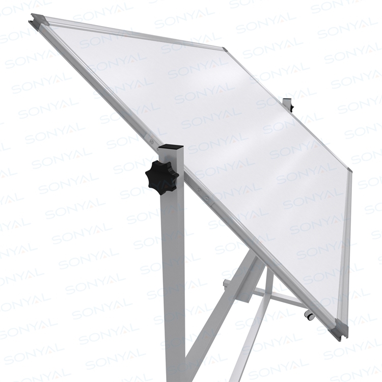 Sonyal <b>90x120 </b>  Mobil <b> Çift Taraflı </b> Çelik Emaye Beyaz Manyetik Yazı Tahtası