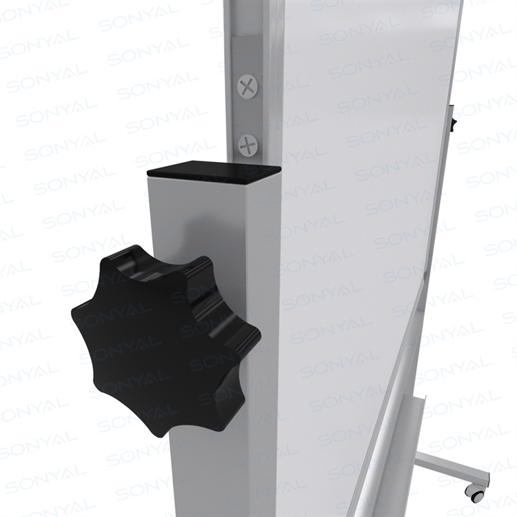 Sonyal <b>90x120 </b>  Mobil <b> Çift Taraflı </b> Çelik Emaye Beyaz Manyetik Yazı Tahtası