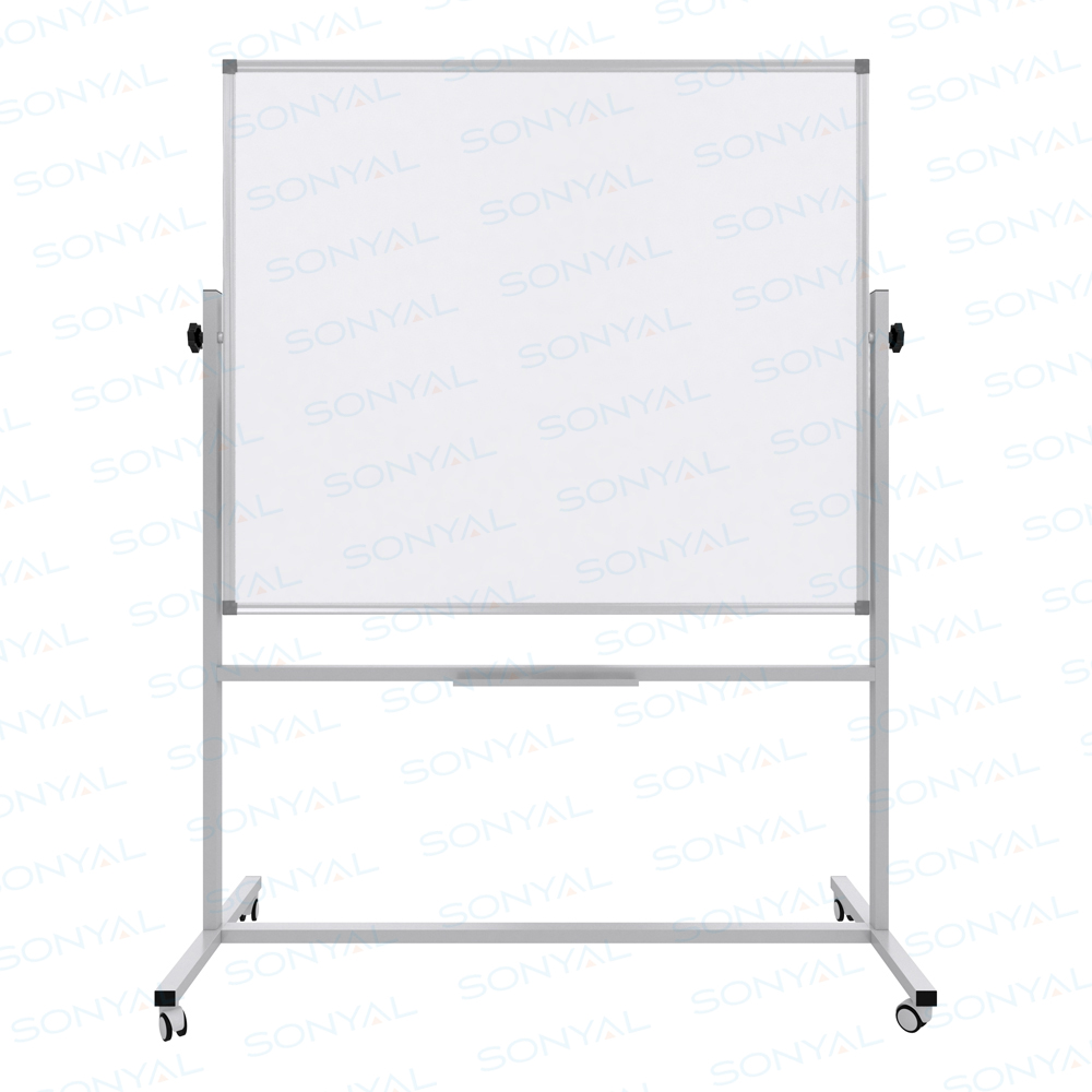 Sonyal <b>120x140 </b>  Mobil  Beyaz Yazı Tahtası- <b> Çift Taraflı </b> Laminat