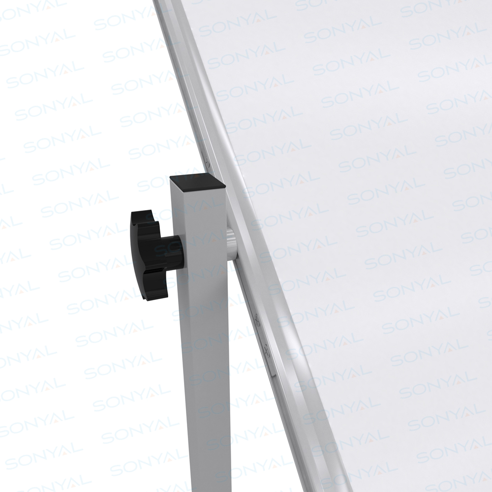 Sonyal <b>90x120 </b>  Mobil Beyaz Yazı Tahtası- <b> Çift Taraflı </b> Laminat 