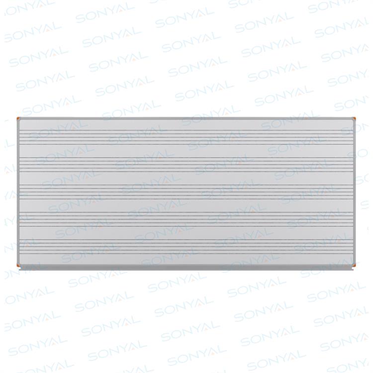 120x200 UV Baskı Müzik Çizgili Laminat Beyaz Yazı Tahtası
