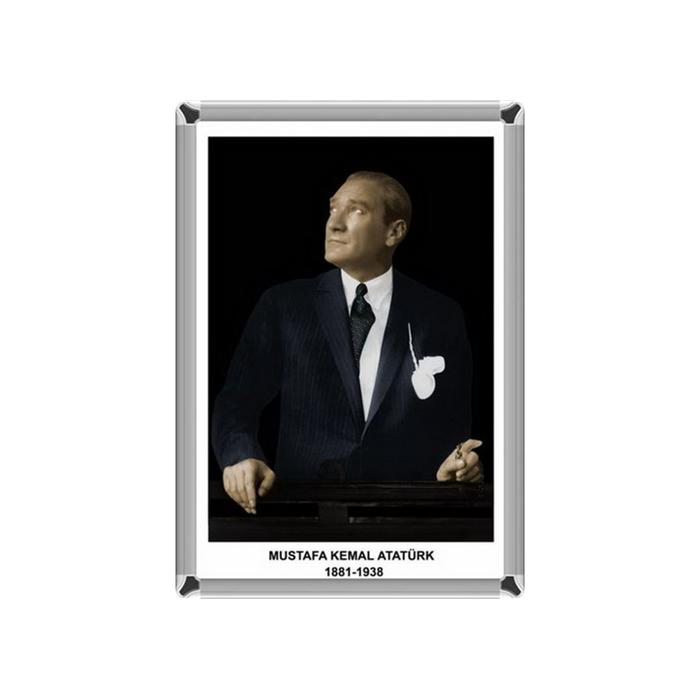 Metal Çerçeveli Atatürk - 35x50 cm