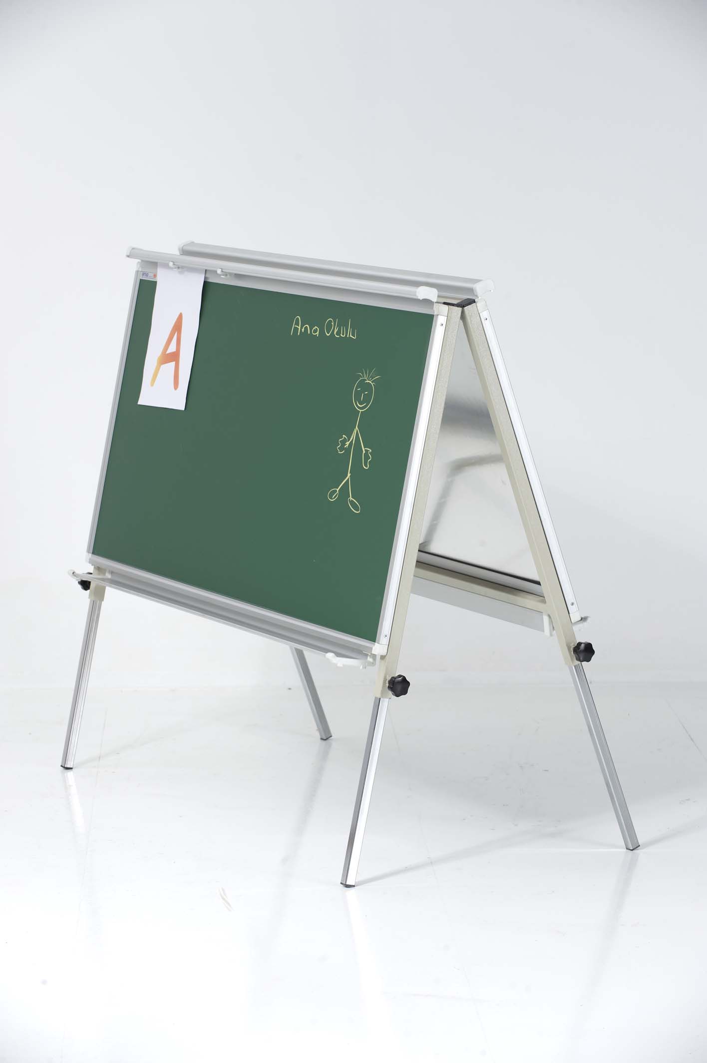 Emko <b>60x120 </b>  Anasınıfı Teleskobik Çelik Emaye Yeşil Yazı Tahtası