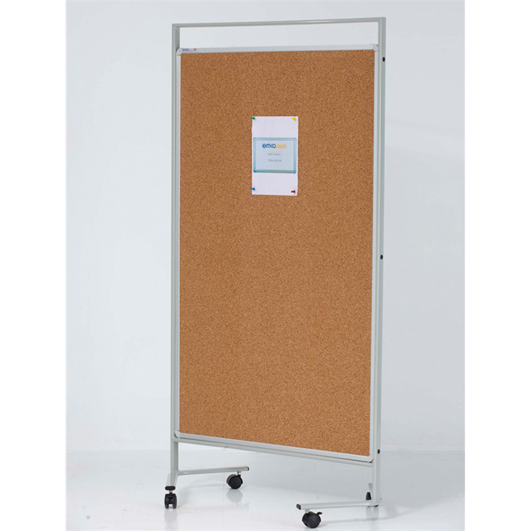 90x150 Mobil Paravan Çift Taraflı Mantar Pano