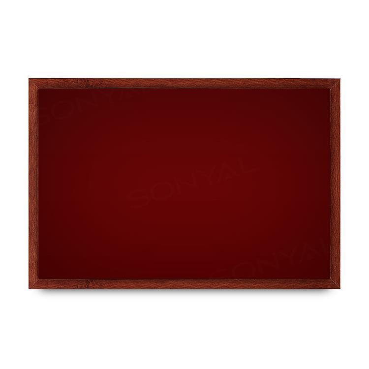 Sonyal 60x120 Ahşap Çerçeve Kumaşlı Duyuru Panosu - Bordo