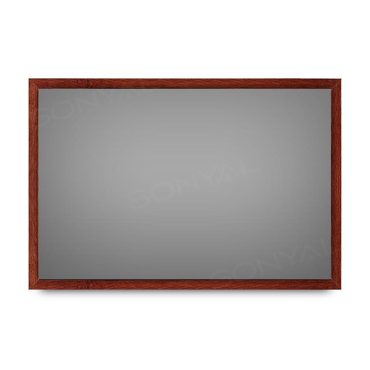 Sonyal 60x120 Ahşap Çerçeve Kumaşlı Duyuru Panosu - Gri