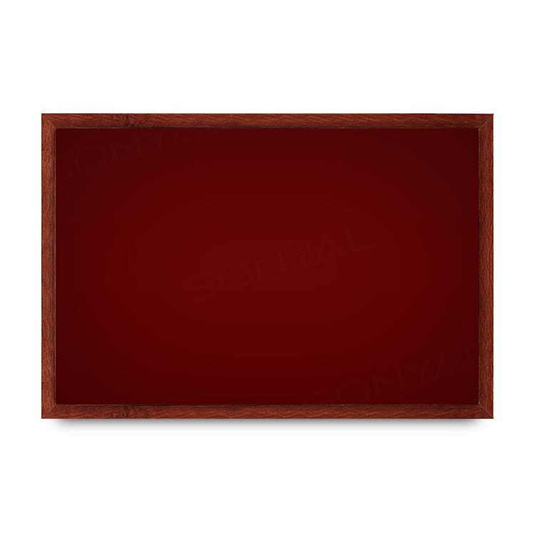 Sonyal 120x200 Ahşap Çerçeve Kumaşlı Duyuru Panosu - Bordo