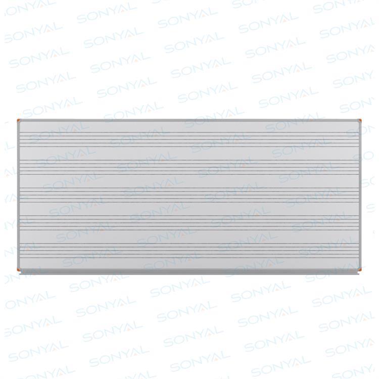 120x200 Klavuz Çizgili UV Baskı Laminat Beyaz Yazı Tahtası