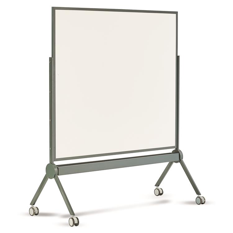 <b>120*150 </b> Y Move Mobil <b> Çift Taraflı </b> Beyaz Seramik Emaye Manyetik Yazı Tahtası