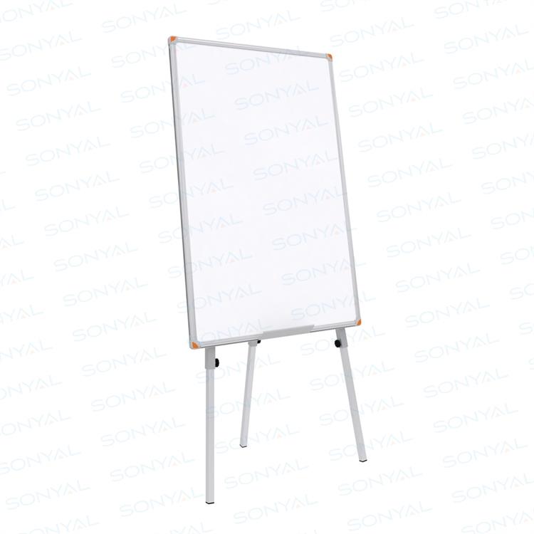 Sonyal <b>80x120 </b> Teleskopik Ayaklı Beyaz Emaye Manyetik Yazı Tahtası