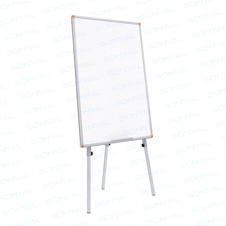 Sonyal <b>80x120 </b> Teleskopik Ayaklı Beyaz Emaye Manyetik Yazı Tahtası