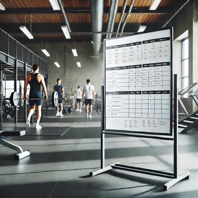 spor salonları ve fitness merkezlerinde kullanılan yazı tahtası